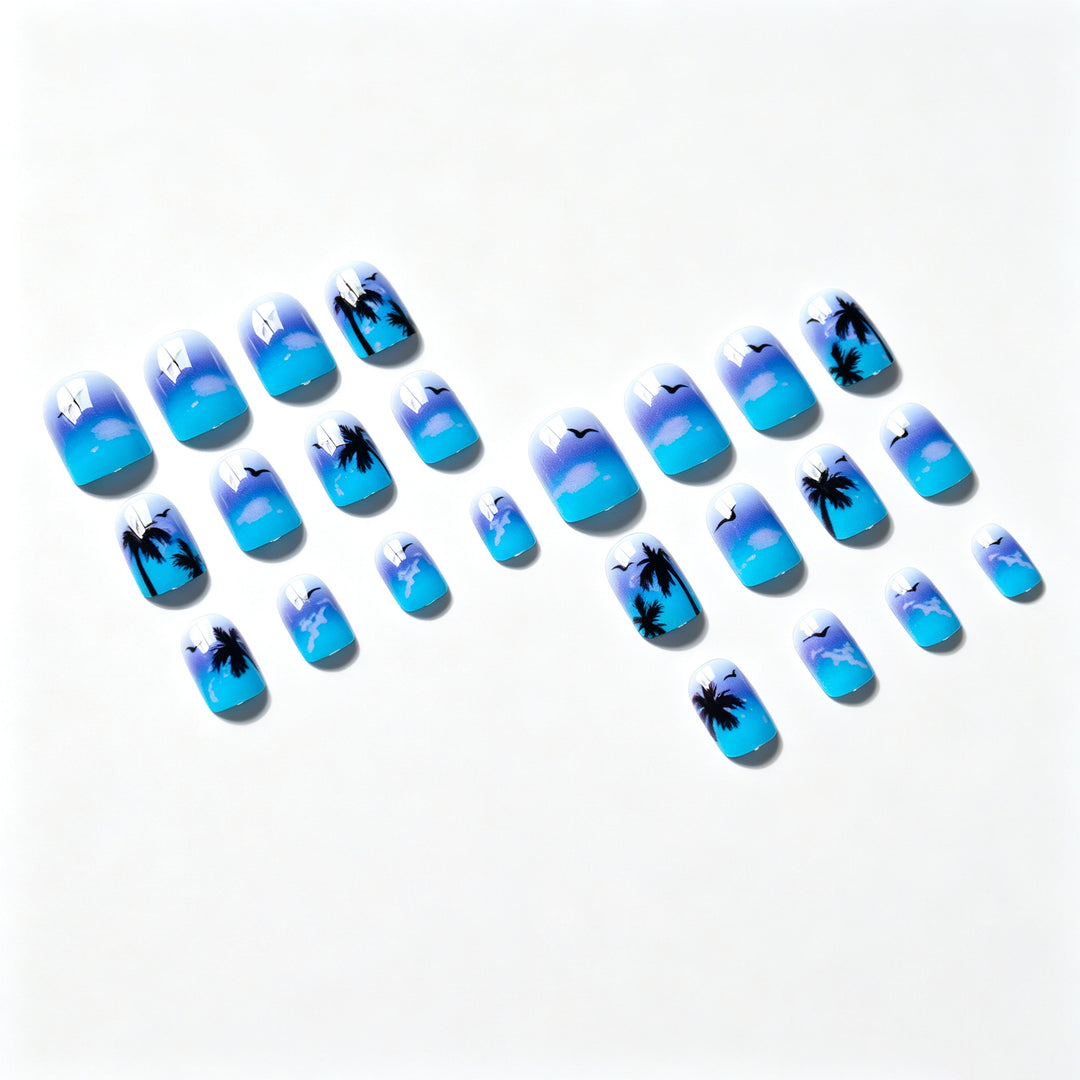 Tropical Sunset Nail Art Set