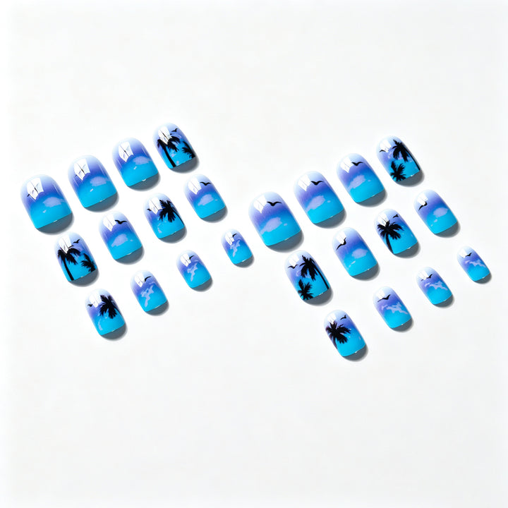 Tropical Sunset Nail Art Set