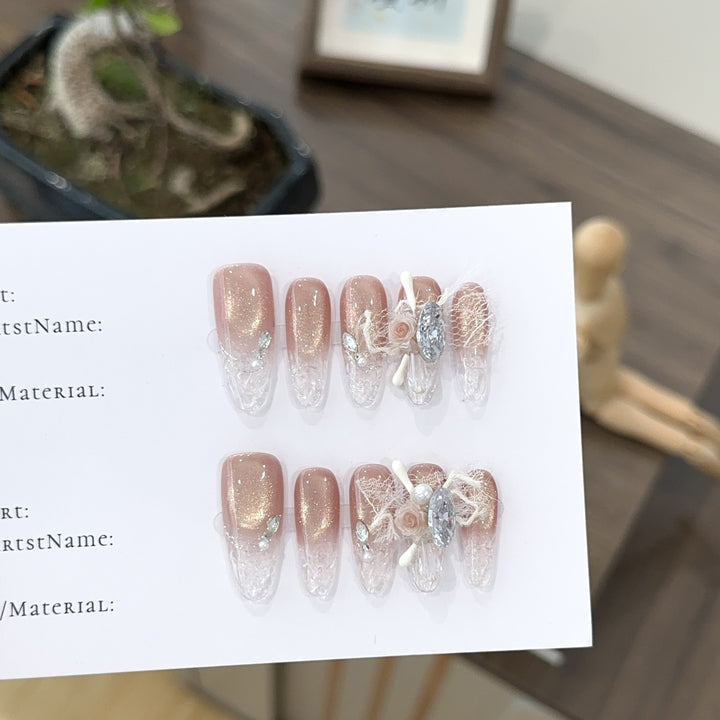 Decorative Press-On Nail Art Set 1790730501
