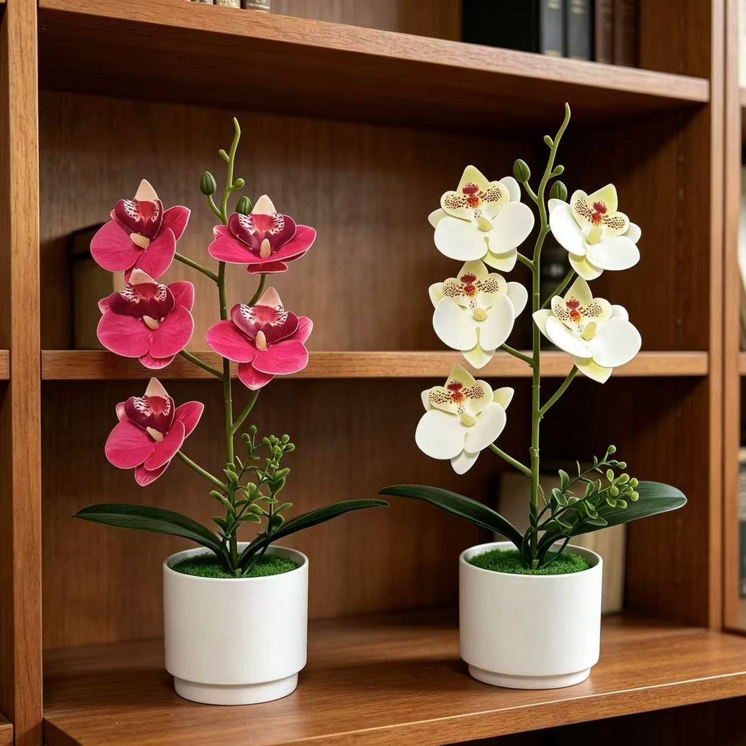 Artificial Orchid Floral Arrangement for Home Decor and Display