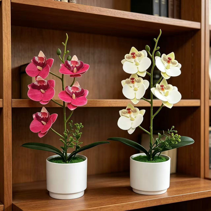 Artificial Orchid Floral Arrangement for Home Decor and Display