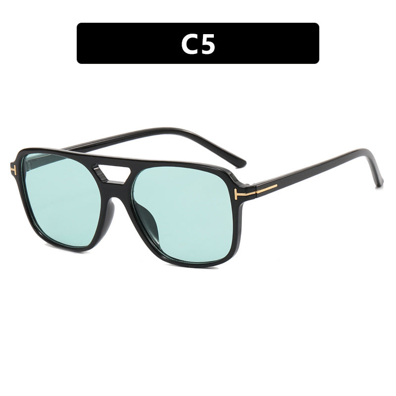 Women's fashionable square sunglasses with luxurious plastic frame and UV protection Stornfield