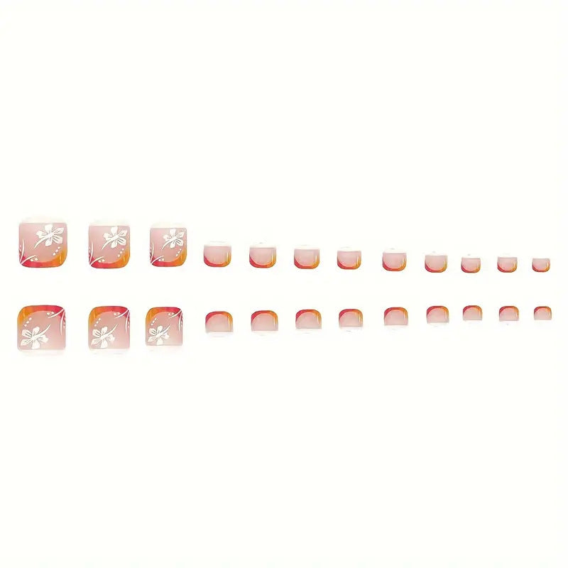 Vibrant Gradient Press-On Nail Art Set Stornfield