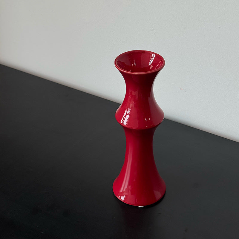 Sculptural Glossy Ceramic Vase