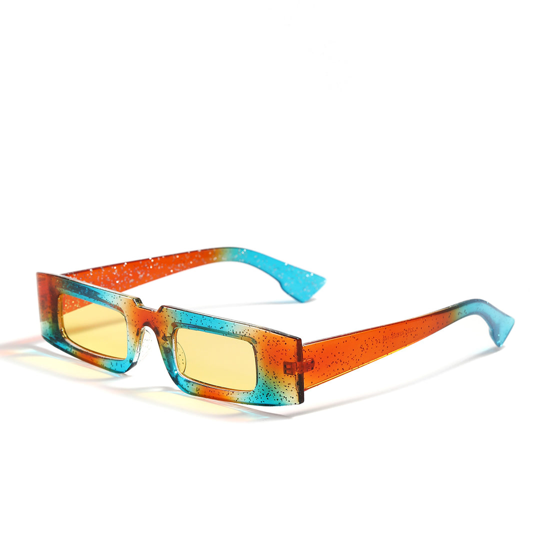Women's fashionable geometric sunglasses with transparent frame and polarized lenses Stornfield