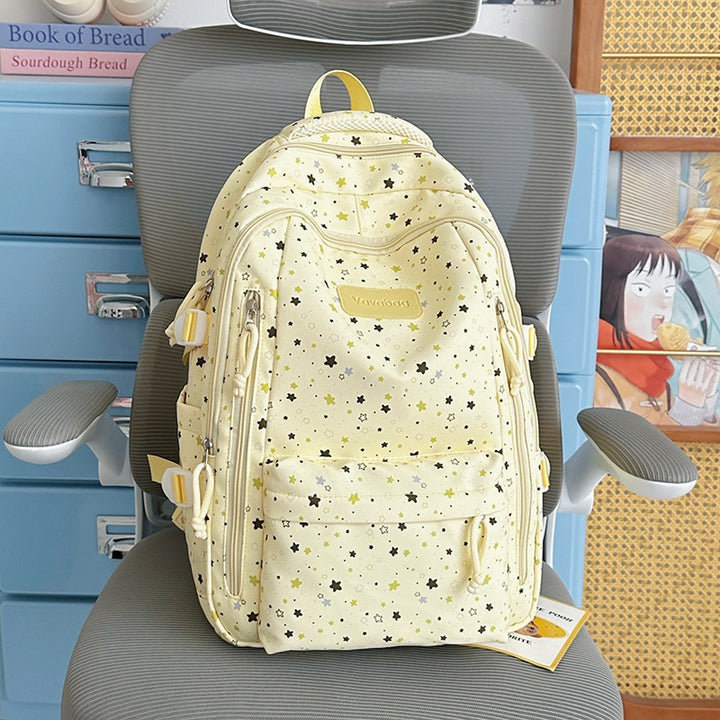 Star-Print Multi-Pocket Backpack Stornfield