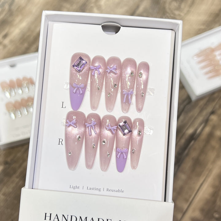 Luxurious Decorative Press-On Nail Tips