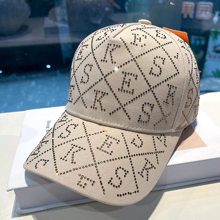 Women's Rhinestone-Embellished Adjustable Baseball Cap Stornfield