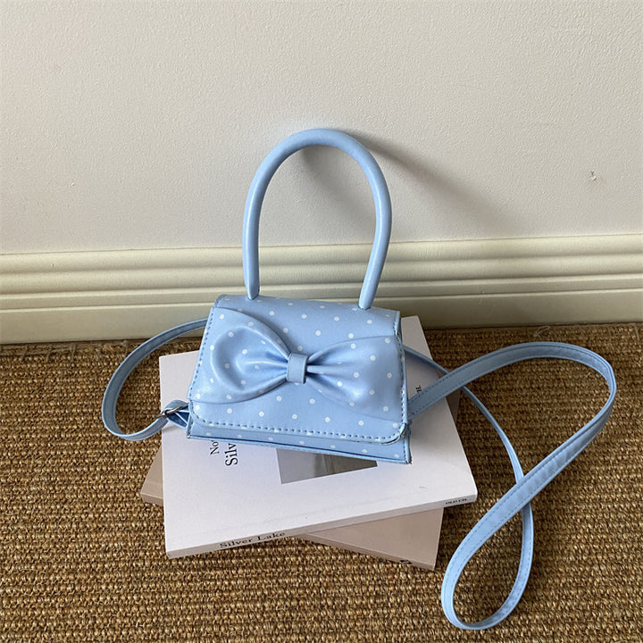 Polka Dot Structured Handbag