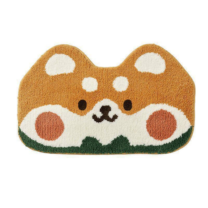 Plush Smiley Face Bath Mat