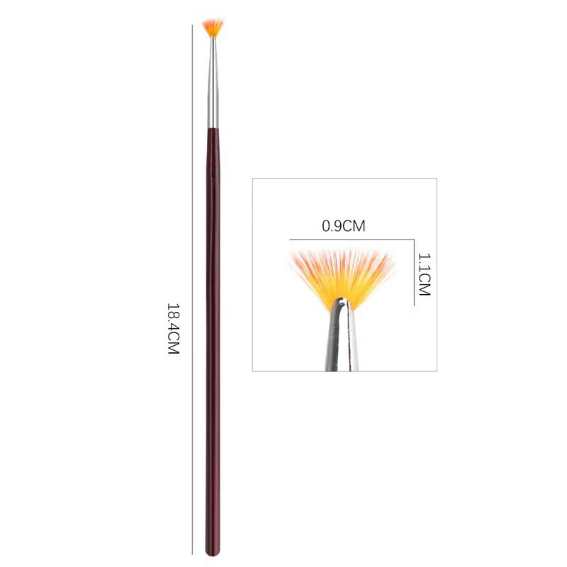 Fan Shaped Nail Art Brush Stornfield