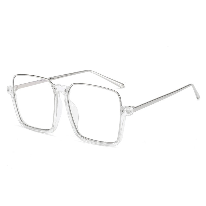 Women's square sunglasses with transparent frame and polarized lenses Stornfield