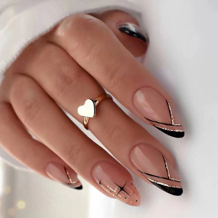 Elegant Press-On Nail Art Design Stornfield