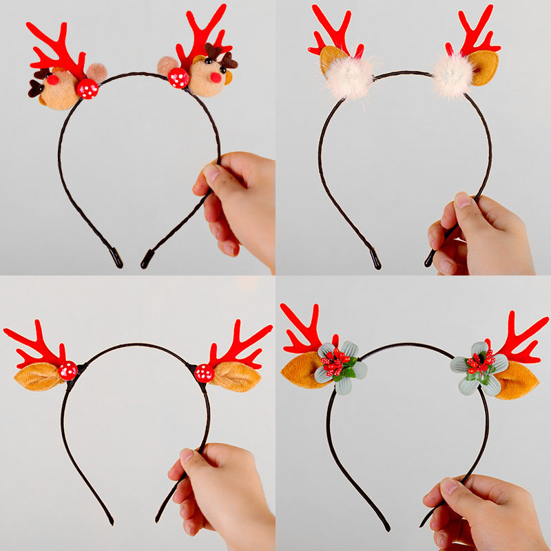 Festive Reindeer Antler Headband