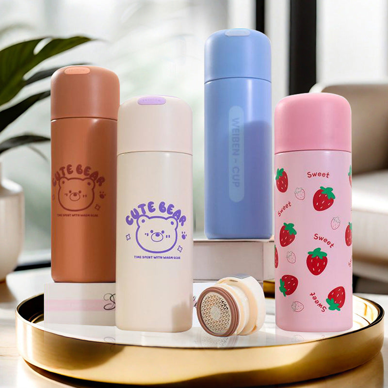 Women's Insulated Water Bottle with Fruity Design and Ergonomic Carry Handle Stornfield