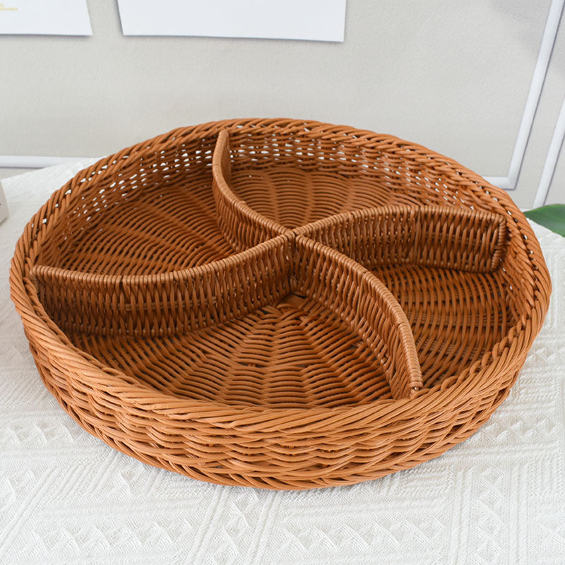 Artisan Woven Round Storage Tray Stornfield