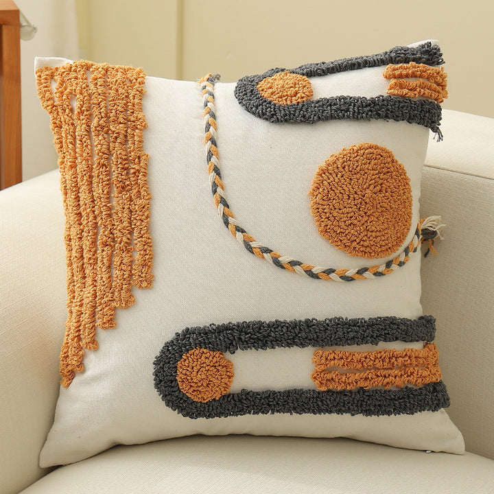 Square decorative pillow cover