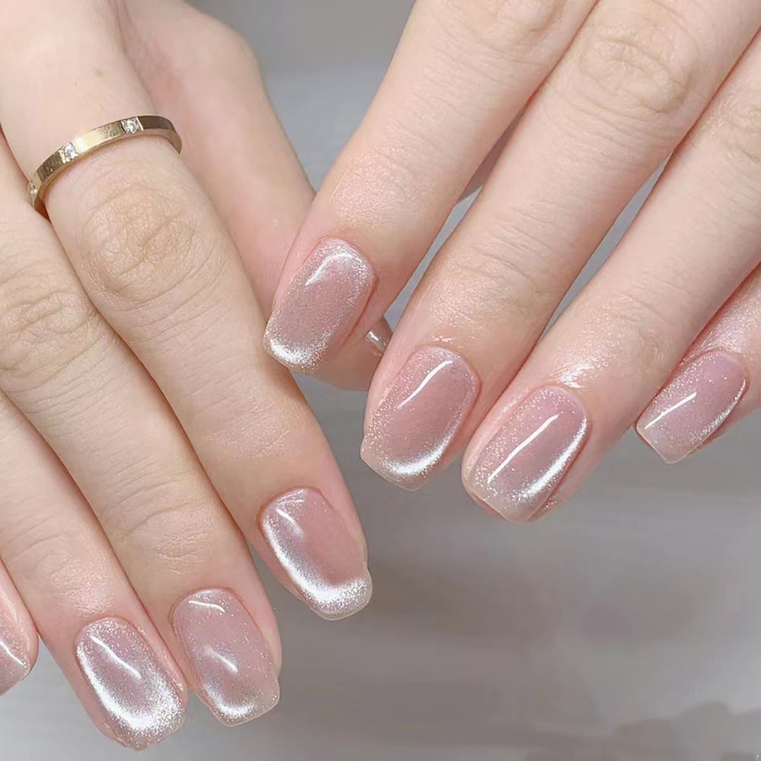 Elegant Press-On Nail Set with Glossy Finish  1791110649