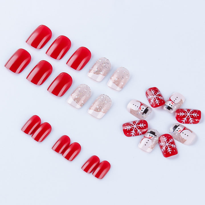 Festive Snowman Holiday Nail Art Stornfield