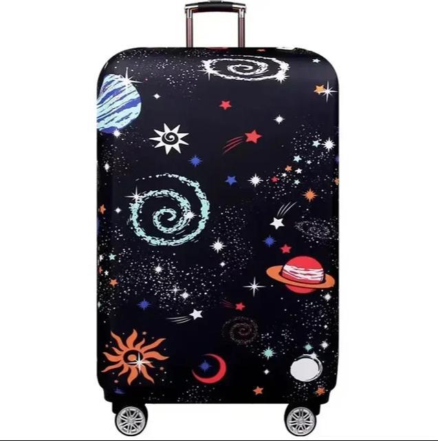 Unisex stretchable suitcase cover with cute alpaca design, elastic protective cover for hard-shell and fabric suitcases Stornfield
