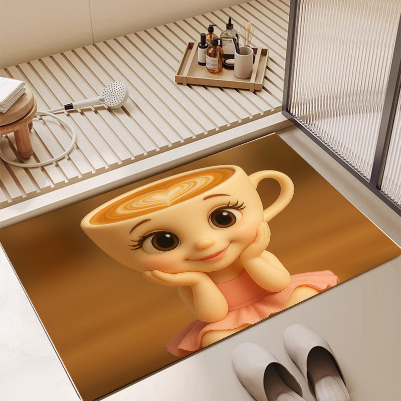Artistic Ballerina-Themed Area Mat Stornfield