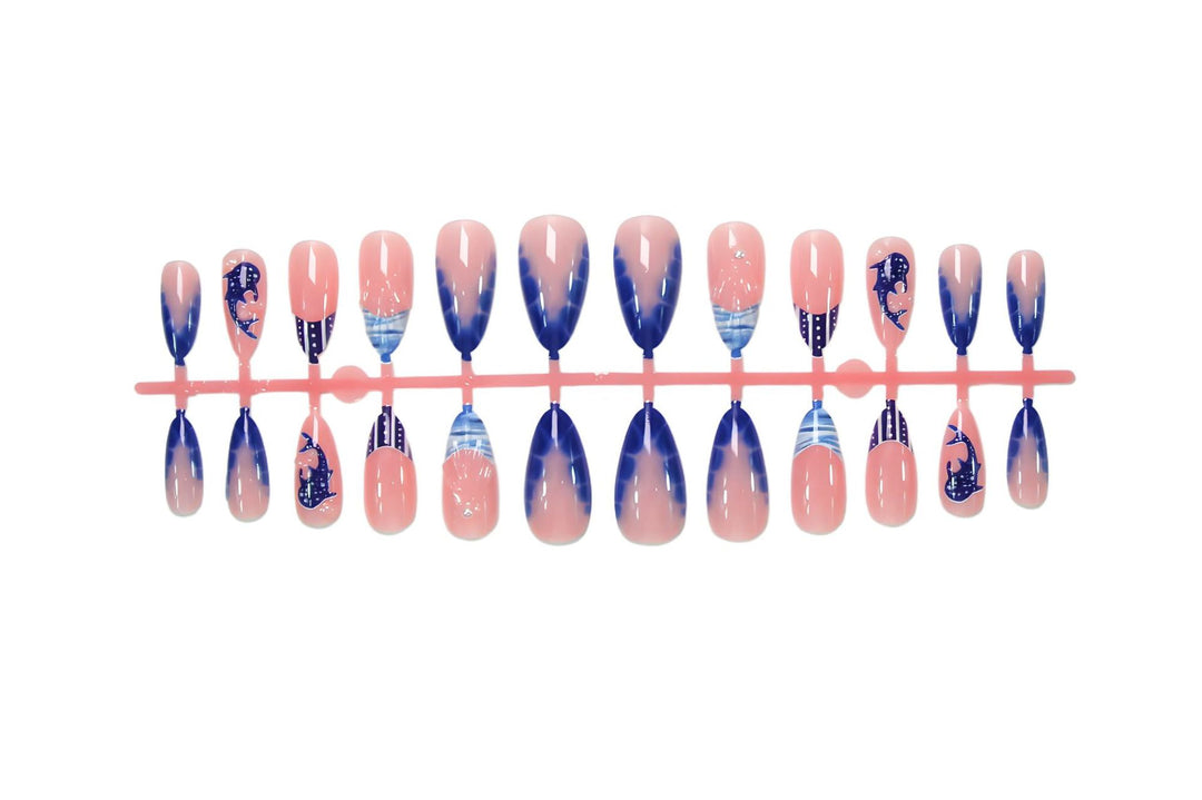Nail art set with maritime motifs and modern designs Stornfield