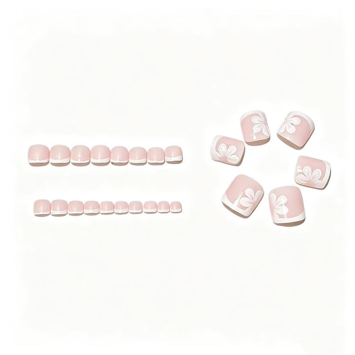 Elegant French Tip Pedicure Set Stornfield