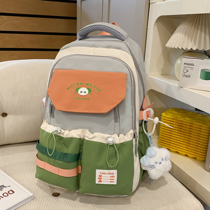 Playful Illustrated Multi-Pocket Backpack Stornfield