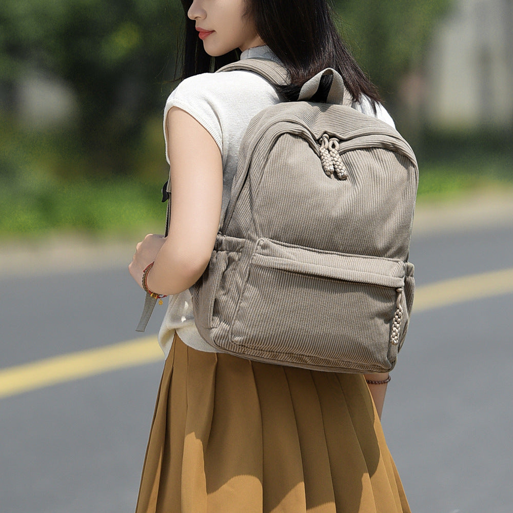 Casual Corduroy Backpack Stornfield