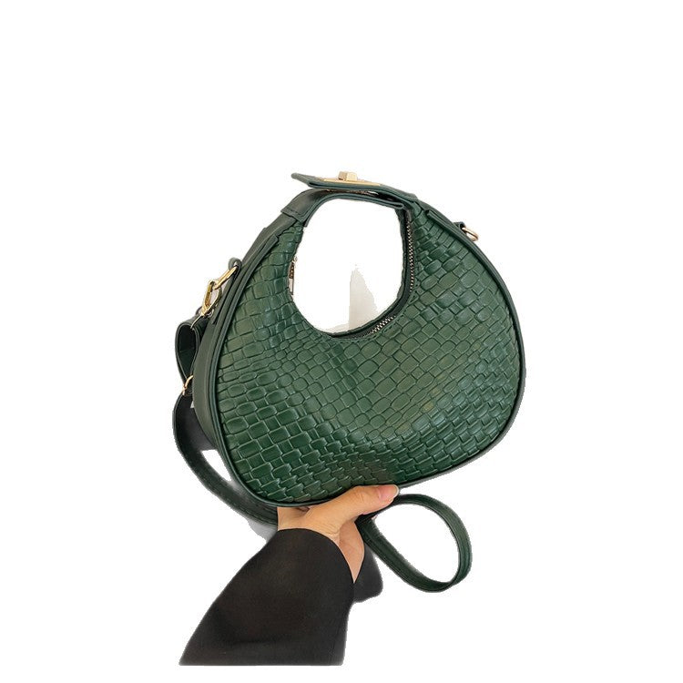 WoTextured Leather Hobo Bag Stornfield