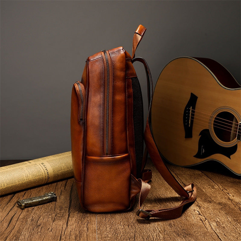 More Elegant and Functional Backpack Made of High-Quality Leather Stornfield