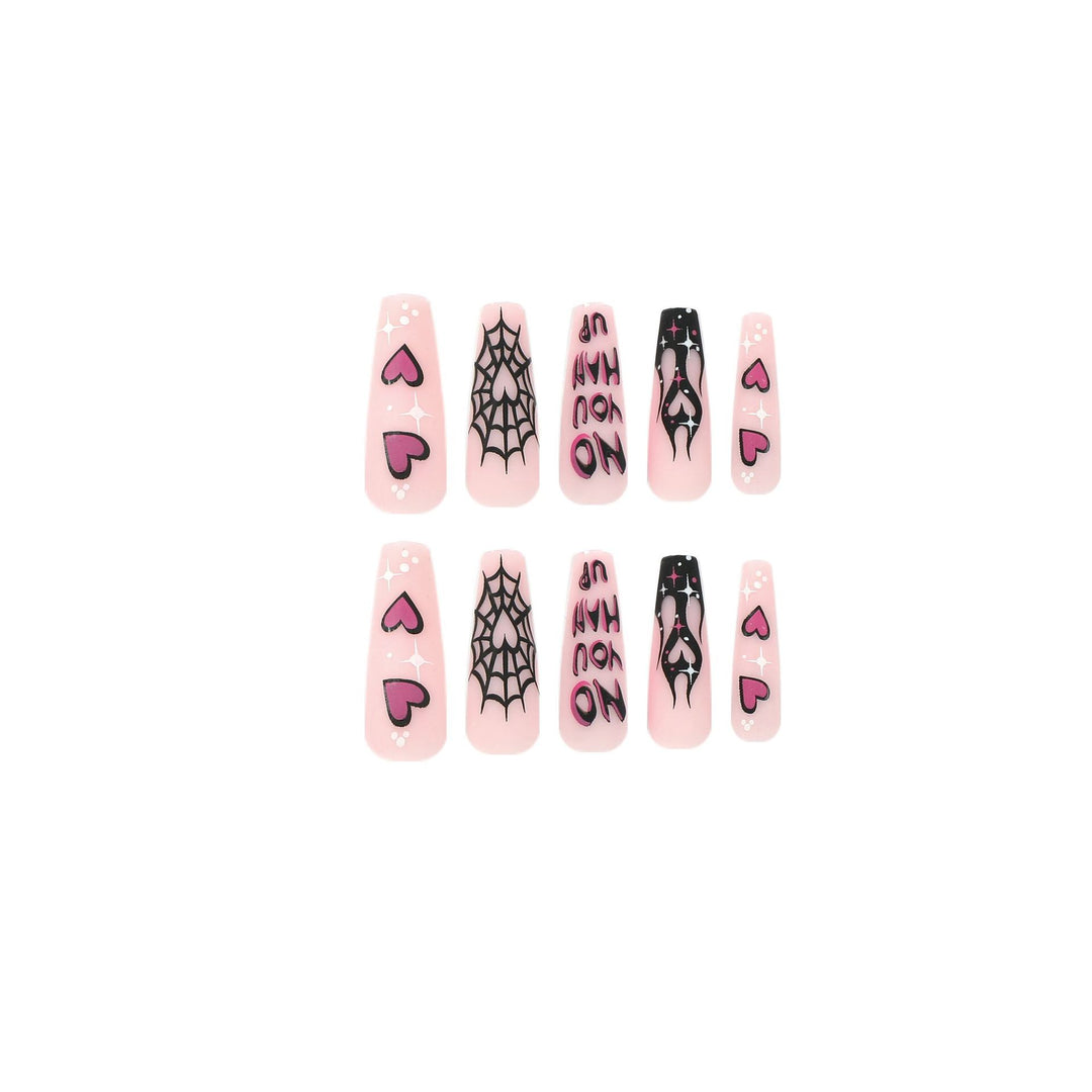 Artificial nail art with Halloween motif and unique embellishments Stornfield