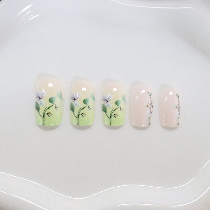 Floral Artistry Acrylic Nail Enhancements Stornfield