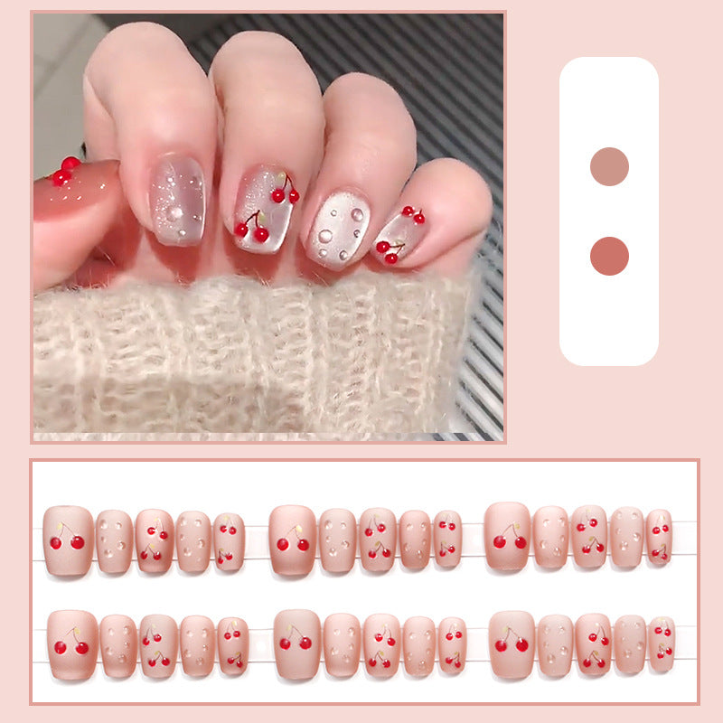 Cherry Blossom Themed Press-On Nail Art Stornfield