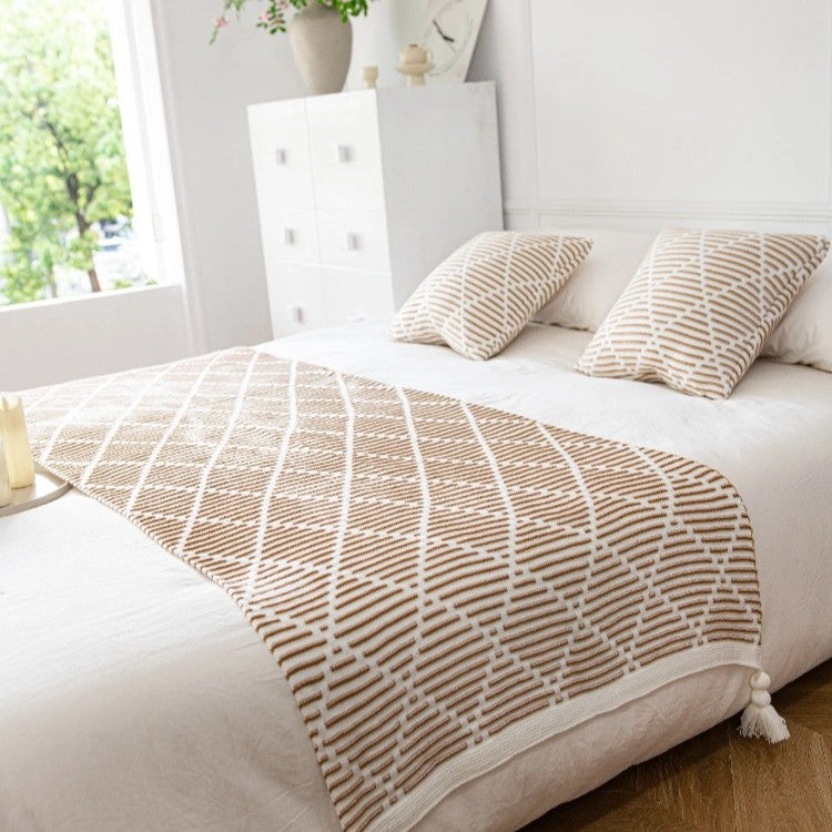 Decorative Knit Throw Blanket