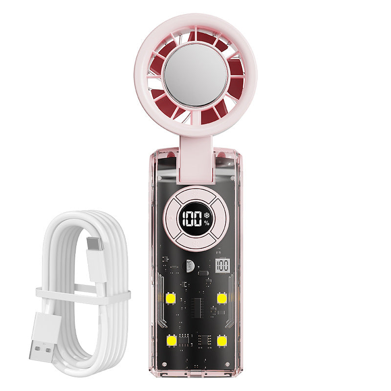 Ladies portable hand fan with integrated power bank Stornfield