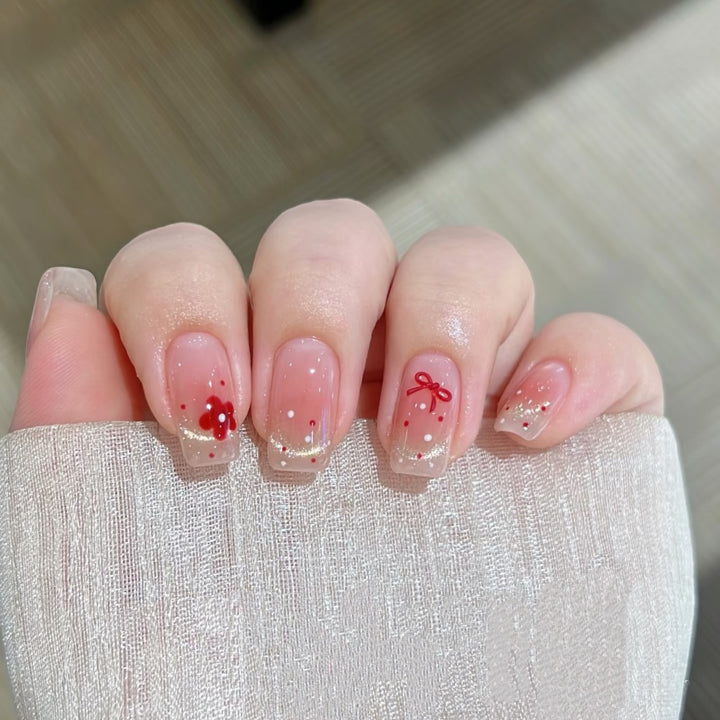 Decorative Floral Art Press-On Nails Stornfield