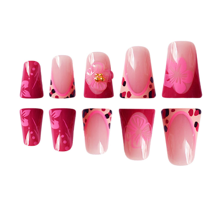 Floral Cat-Ear Design Press-On Nails Stornfield