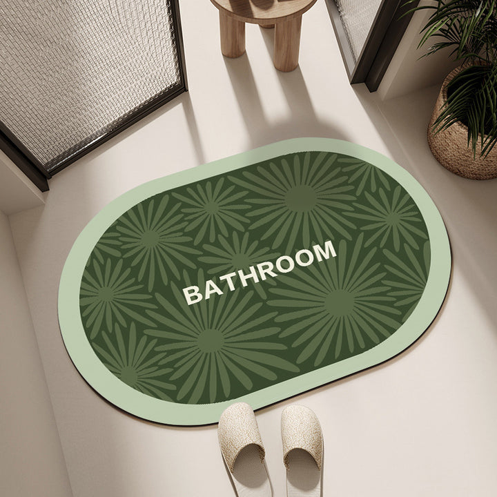 Decorative Floral Bathroom Mat Stornfield