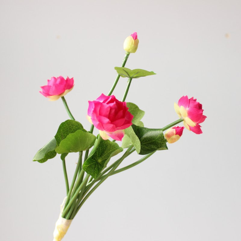 Lifelike Pink Lotus Flower Bouquet