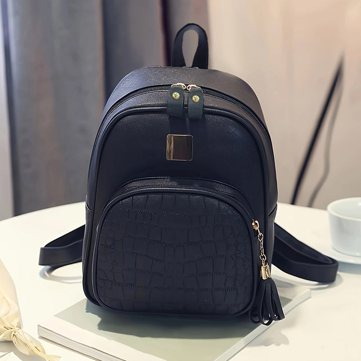 Fashionable backpack with structured material Stornfield