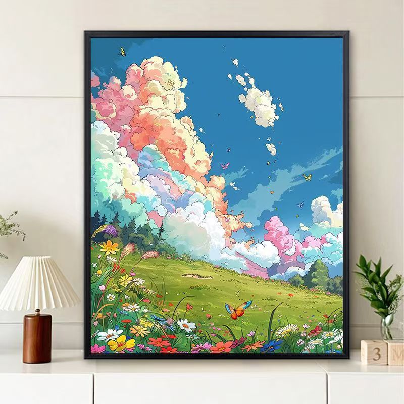 Dreamy Landscape Illustration Canvas Art Stornfield