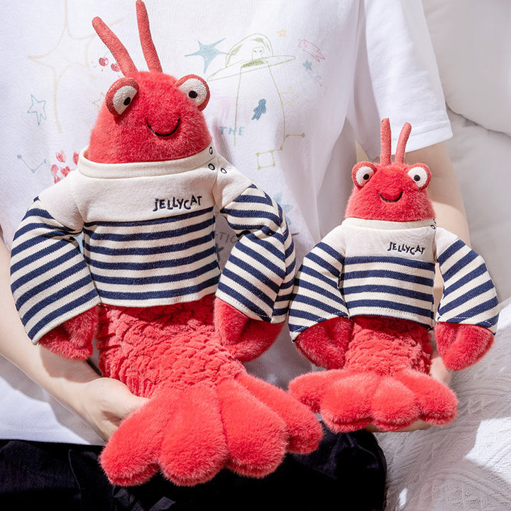 Plush Crab Hand Puppet with Soft Faux-Fur, Flexible Claw Flaps & Embroidered Eyes Stornfield