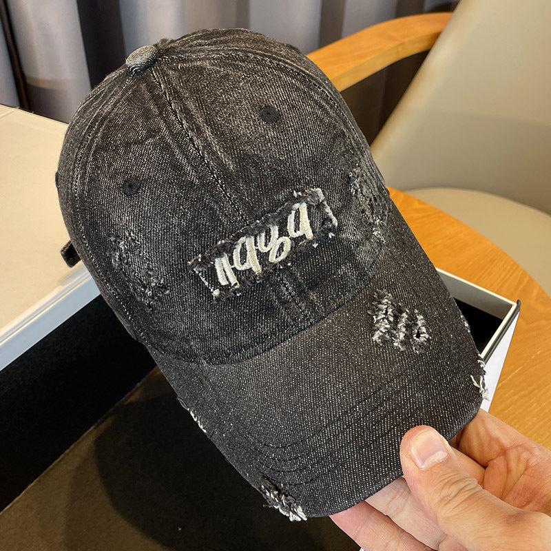 Women's Distressed Denim Baseball Cap Stornfield 1784188483