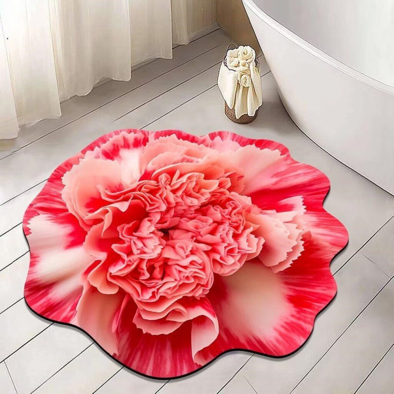 Floral Shaped Bath Mat