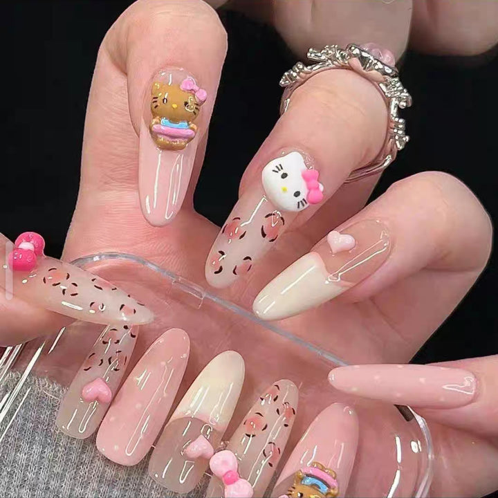 Cute Character Press-On Nails Set Stornfield