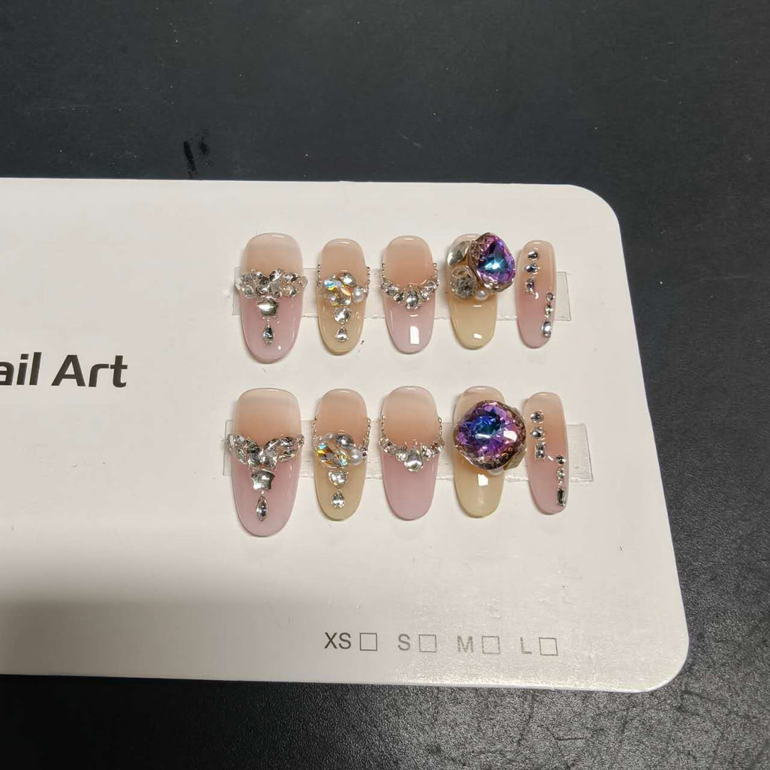 Luxe Rhinestone-Embellished Press-On Nail Set