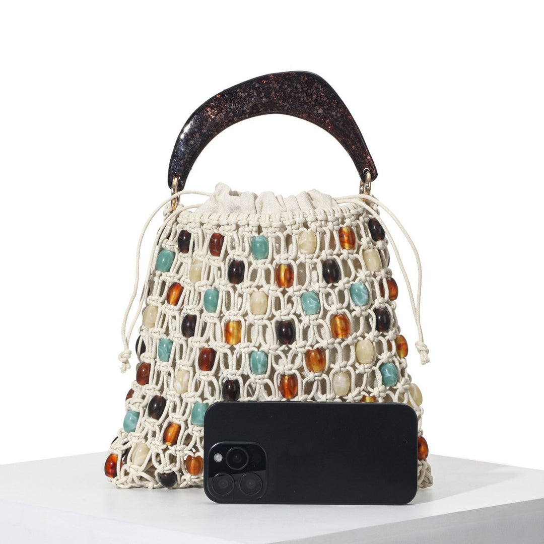 Handcrafted Beaded Tote Bag