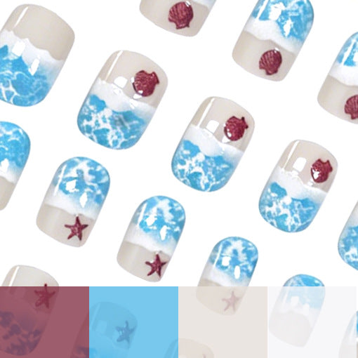 Coastal Ocean-Inspired Nail Art Stornfield