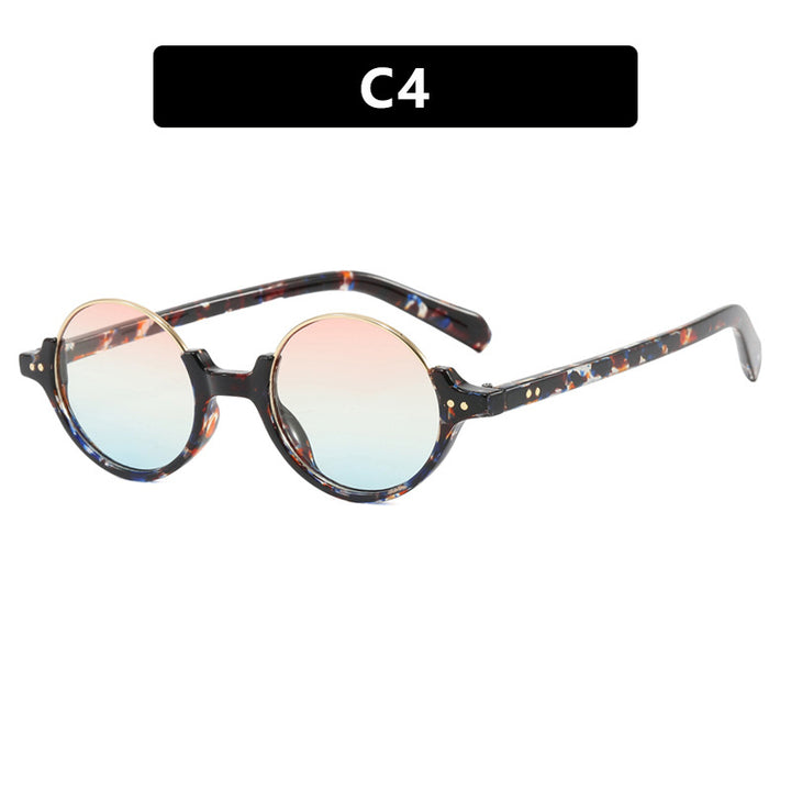 Women's round sunglasses with elegant plastic frame Stornfield